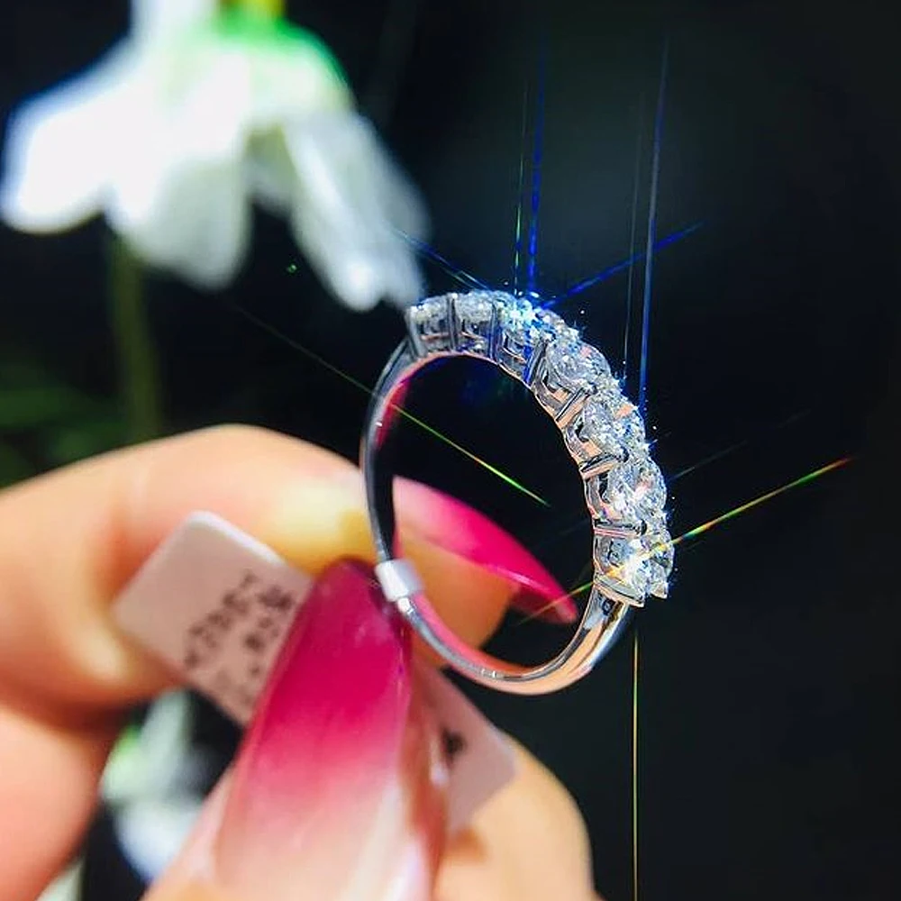 Huitan High-quality Sier 2025 Plated Finger-ring for Women Inlaid new CZ Stone Simple Stylish Wedding Bands Female Ring Jewelry
