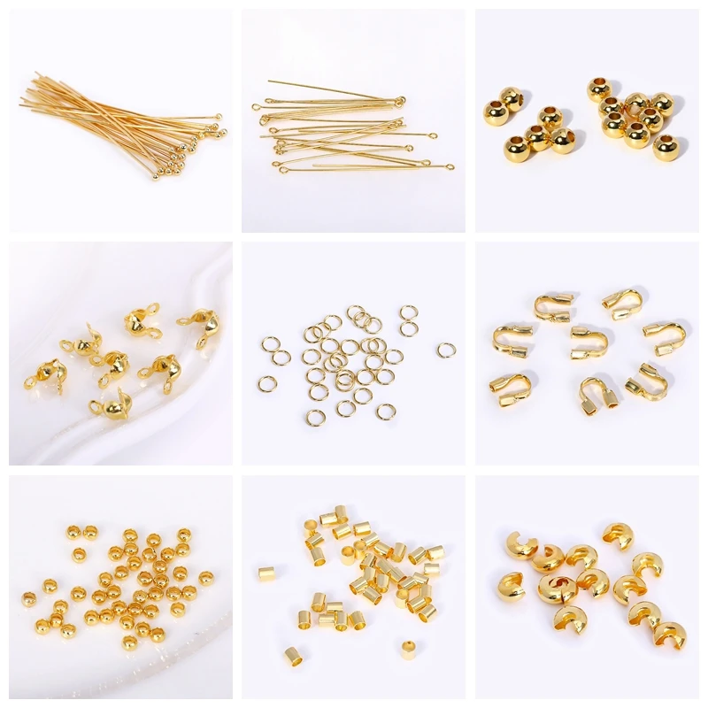 18K Gold Plated Split Rings,Double Loop Rings,Connector Rings For Jewelry Making,Accessories For Jewelry DIY Handmade Crafts