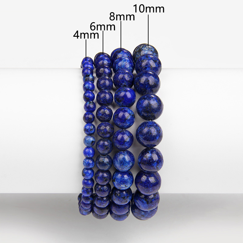 Colorful Natural Stone Bracelet Agates Lapis Lazuli Round Beads Bracelets Couple Charm Yoga Energy Bracelet Men Women Jewelry