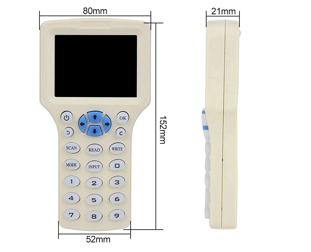 Encrypted Copy Programming RFID 125KHz T5577 Copier Duplicator Card NFC CUID 13.56MHz Tag Reader FUID Key Writer