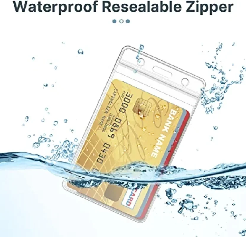 10/1PCS Waterproof Transparent Card Holder Plastic Card id new Holders 2025 Case To Protect Credit Cards Card Protector Card Holder