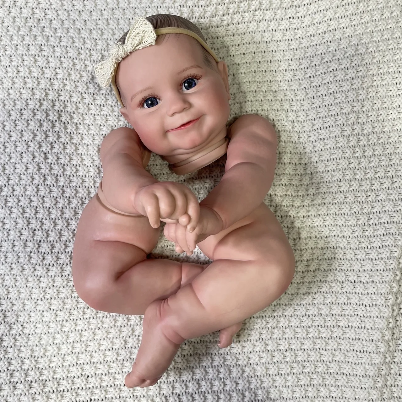 19/24Inch Already Painted Reborn Doll Kit new Maddie With 2025 Cloth Body 3D Painted Skin Mold High Quality Handmade Doll Parts