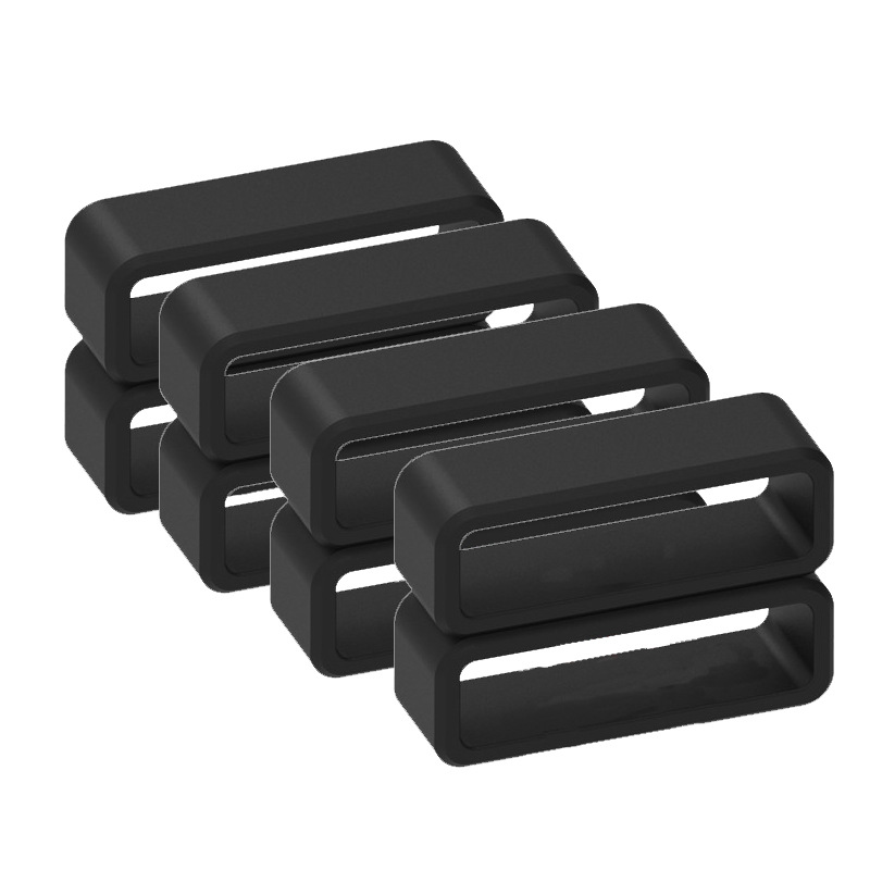 Hot 2-10pcs Black Watchband 12 16 18 20 22 24 26 28 30mm Watch Strap Band Keeper Loop Security Holder Retainer Ring Accessories