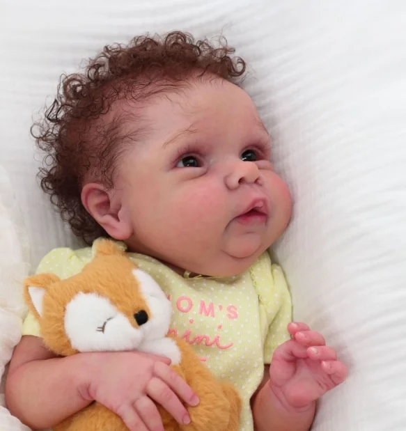 20inch Unfinished Miley Reborn Doll Kit Doll Unpainted Parts with Body and Eyes Soft Touch Fresh Color