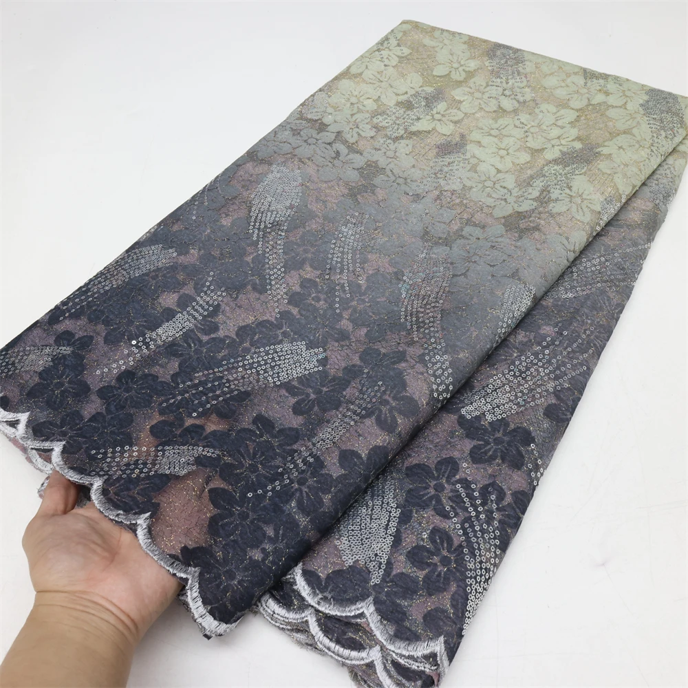 African Lace Fabric 2023 French Veet Lace Fabric Bridal High new Quality Sequins Net Tulle Lace 2025 For Women Dresses