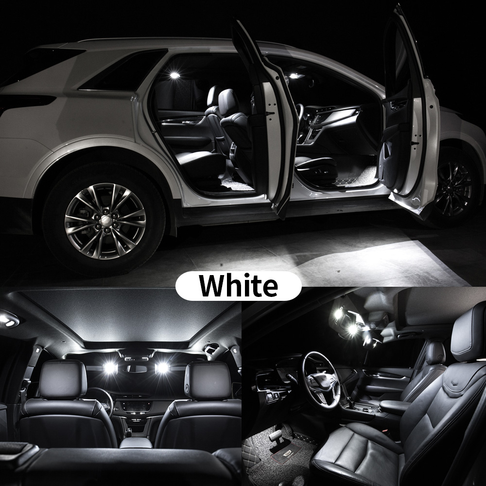Sun Visor Lamp For Peugeot 308 MK1 MK2 I II 1 2 2007- 2016 2017 2018 2019 2020 LED Interior Dome Map Trunk Light Car Bulbs Kit