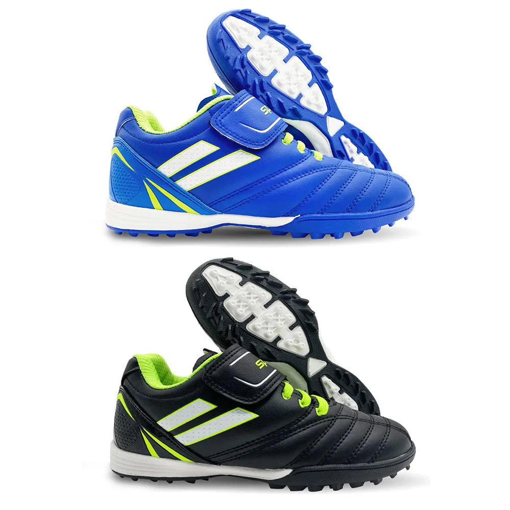 Children Soccer Shoes Anti-Slippery new 2025 Football Sneaker Breathable Soft Mesh Adjustable Sticker Wear-resistant for Artificial Grass