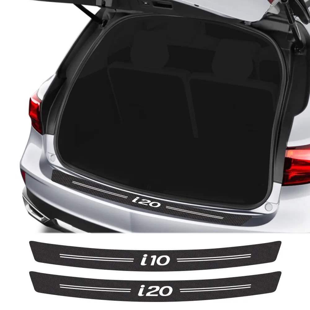 Car Trunk Trim Sticker For Hyundai i40 i30 i10 i20 IX35 IX20 Solaris Sonata Santafe Tuscani GDI Protector Cover Auto Accessories