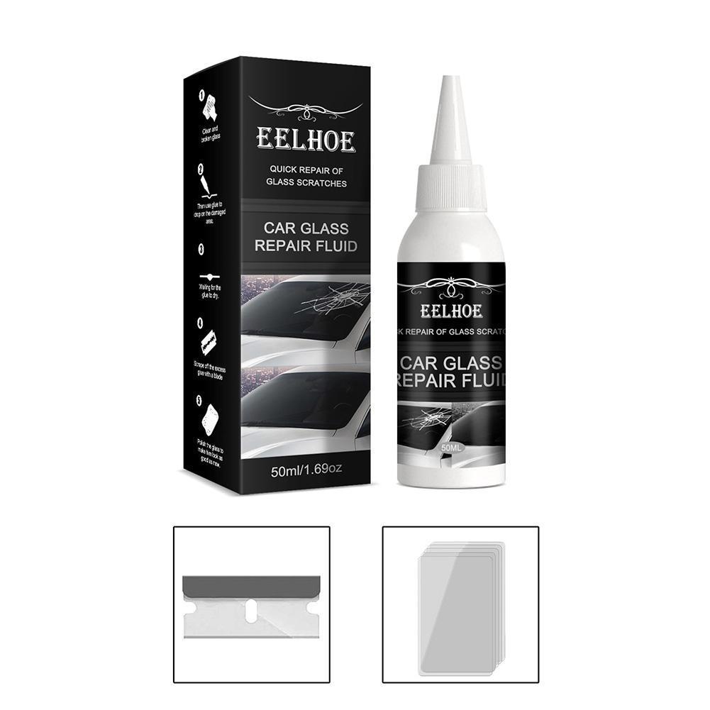 Glass Repair Glue Windshield Repair Kit Crack Chip Glass Repair Set Diy Glue Tool Quick Fix For Chips Cracks Car Accessorie F9v3 smile