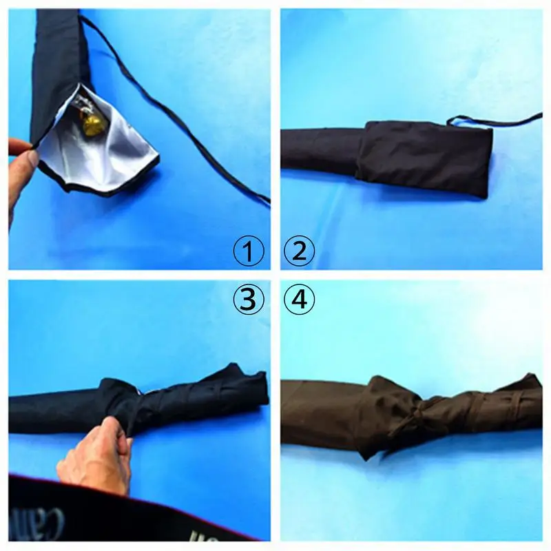 Pool Cue Case 135cm Long Thickened Sturdy Portable Weapons Case Soft Storage Pouch Lightweight Bag With Rope For Lightsabers