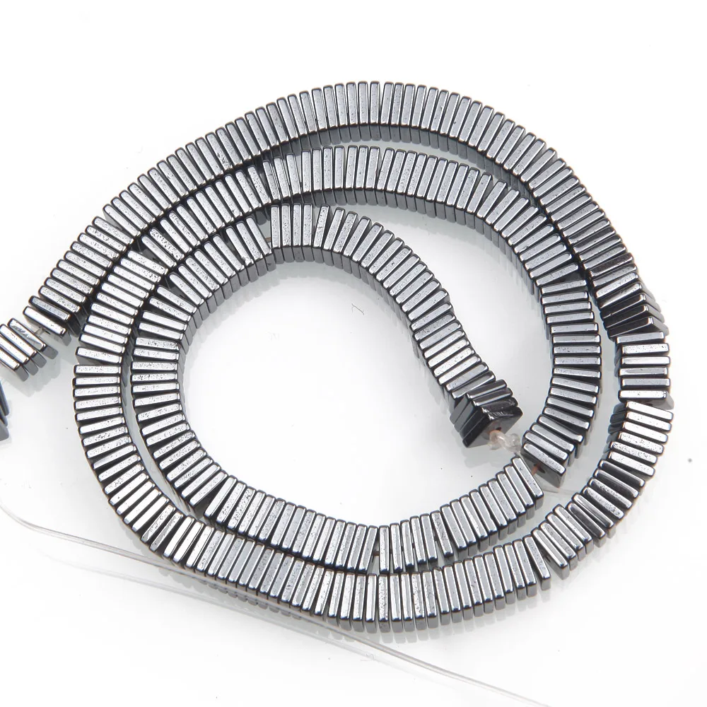 Hematite Square Slice Spacer Beads for Jewelry Making Bracelet Beading Diy Handmade Necklace Findings Accessories new 2025 6mm wholesale