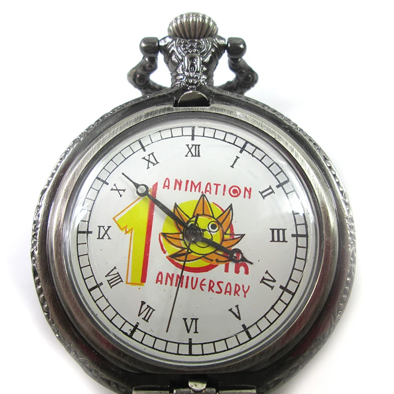 Brdwn HITMAN REBORN Vampire Knight Detective Conan Gray Pocket Watch