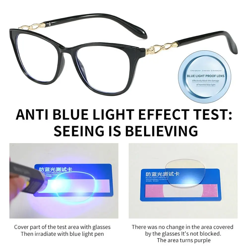 2025 Trendy Cat Eye Anti-Blue Light Blocking Reading Glasses new Women Men Square Optical Presbyopic Eyeglass Computer Hyperopia Eyewear