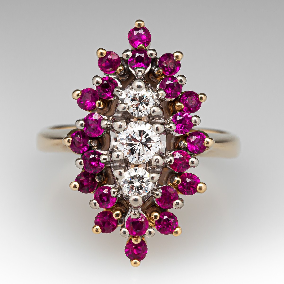 Vintage Luxury Designer Marquise Ruby Rings for Women Amethyst Boho Aesthetic Jewelry Wedding Engagement Ring Valentine Day Gift