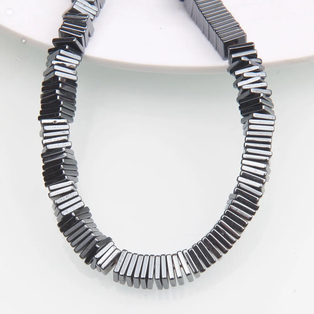 Hematite Square Slice Spacer Beads for Jewelry Making Bracelet Beading Diy Handmade Necklace Findings Accessories new 2025 6mm wholesale