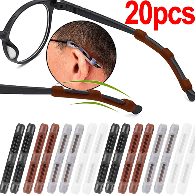 2/10pcs Silicone Anti Slip Ear Hook Soft Sleeve Elastic Comfort Glasses Retainers for Spectacle Sunglasses Glasses Accessories