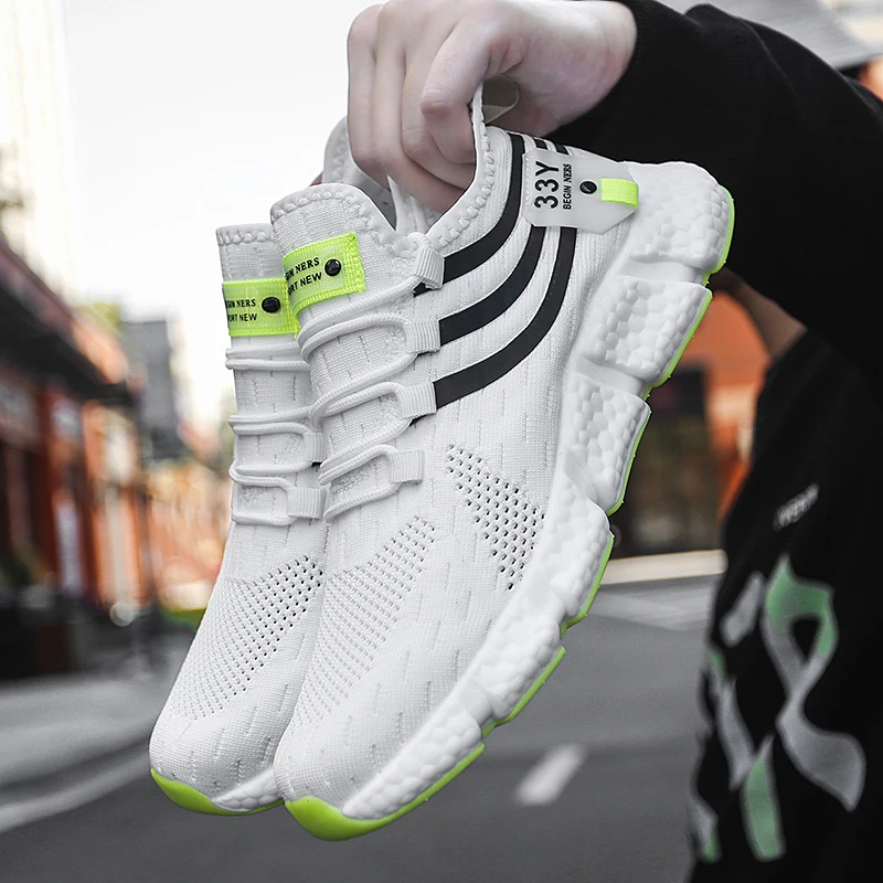 Newest Men's 2025 Sneaker new Soft Soles Sports Shoes Mesh Breathable Non-slip Running Shoes For Women Outdoor Light Couple Sneakers