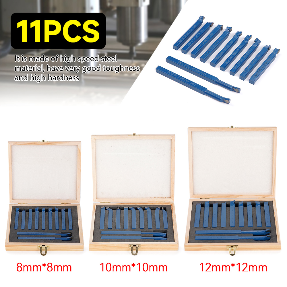 2025 11pcs/set 8/10/12mm P30 Carbide new Tip Cutter Turning Boring Bit Mini Metal Lathe Tool Set Carbide Metal Working Lathe Thread Tools