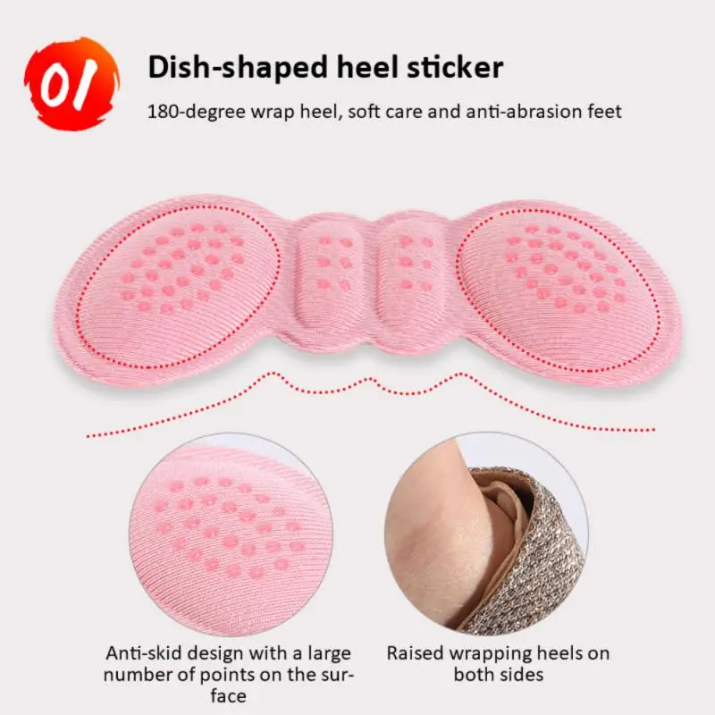 2PCS Heel Insoles 2025 Patch High Heel Pad Adjust Size Adhesive Shoes Heels new Pads Protector Back Sticker Pain Relief Shoes Insert