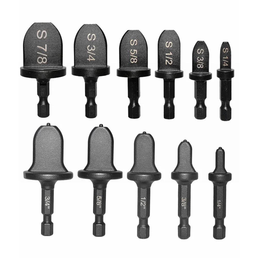 11Pcs Imperial Tube Expander Electric Drill Bit Flaring Tools Air Conditioner Copper Pipe Conditioning Swaging Spin Flaring Set