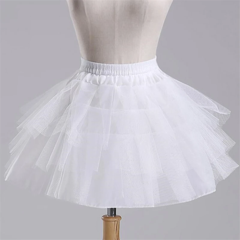 Ball Kids Child new Short Petticoat 2025 For Flower Girl Wedding Accessories Lolita Skirt Underskirt Crinoline Vestido