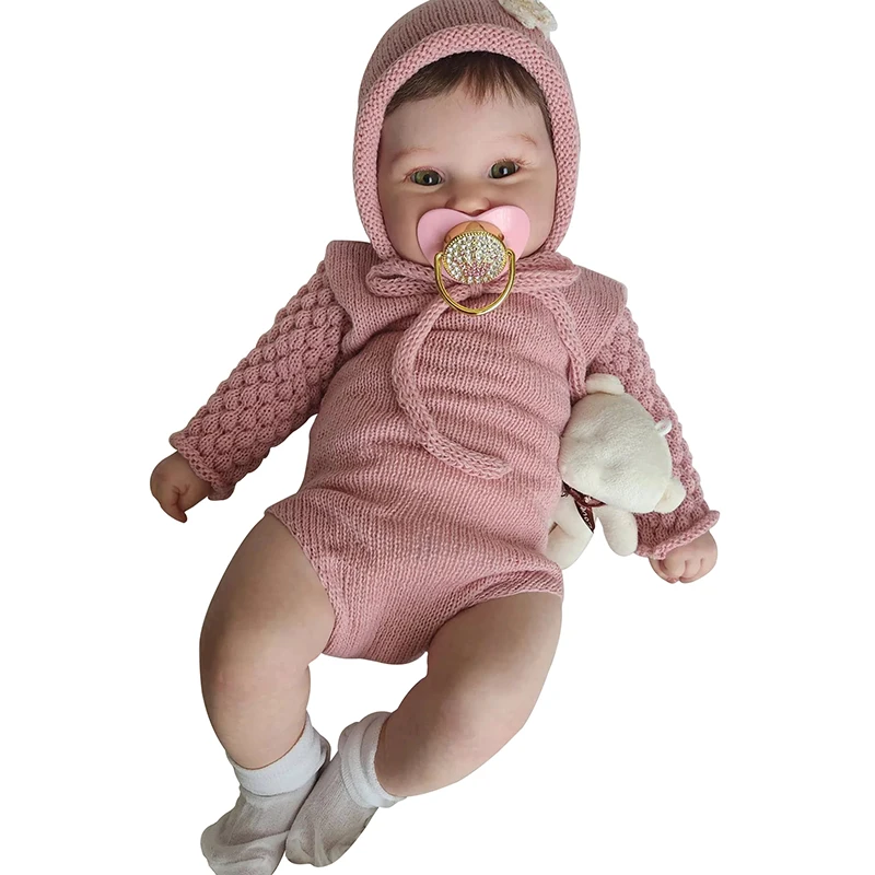 60cm 24inch Maddie Lifelike Toddler Popular Lovely Doll with Hand-root Hair Soft Cuddle Body High Quality Doll