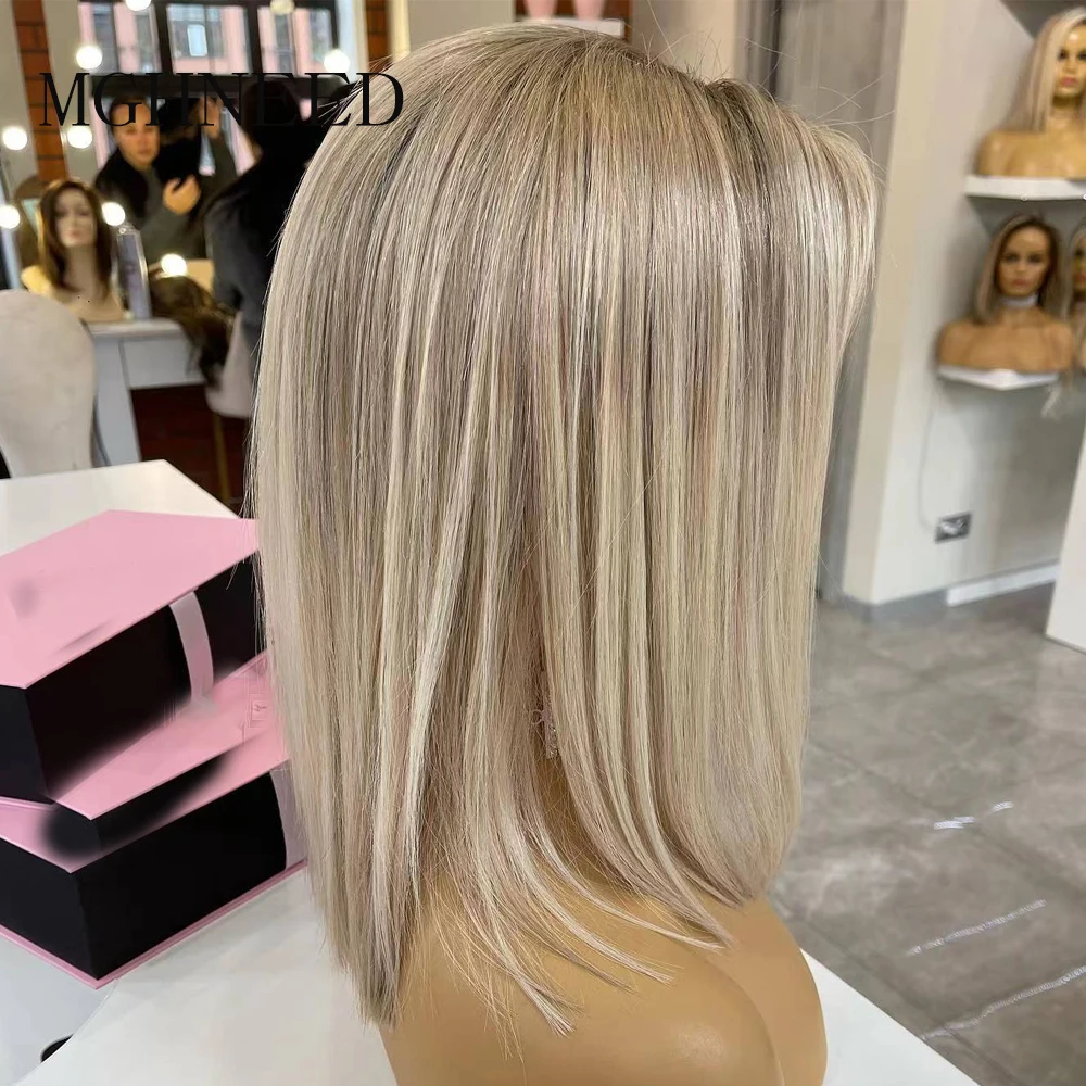 Bob highlight color hair 360 13x4 13x6