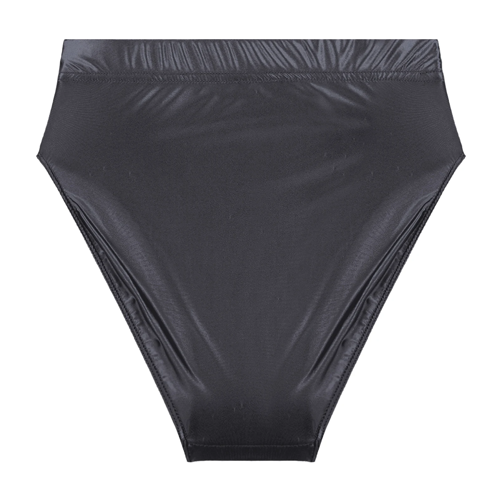 Mens new Underwear Lingerie Panties Male Solid Color Panties Male Glossy High Waist String Swimwear Elastic 2025 Waistband Underpants