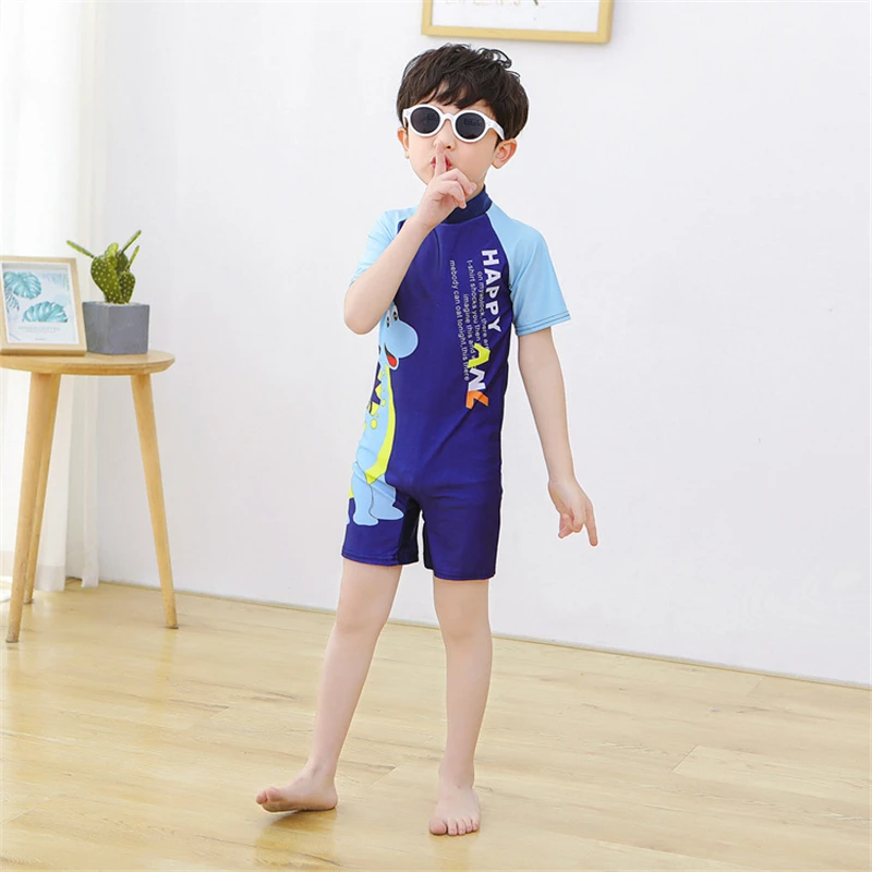 European new One Piece Swimsuits Girls Swimwear Kids Boys Bathing Suit Cartoon Unicorn 2025 Quick Drying Swimming Clothes Baby Beachwear