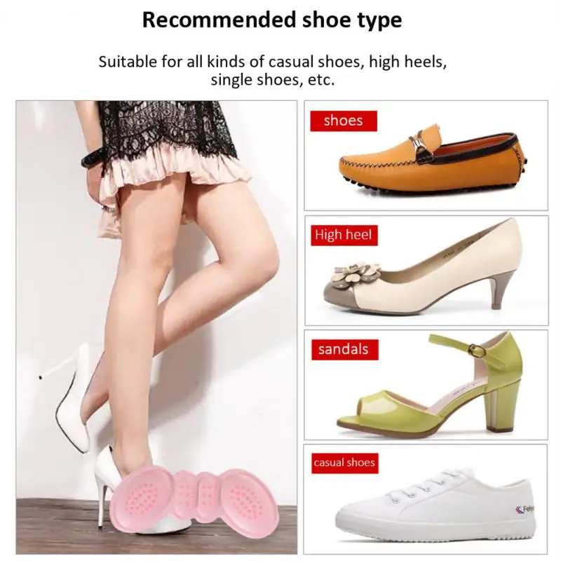2PCS Heel Insoles 2025 Patch High Heel Pad Adjust Size Adhesive Shoes Heels new Pads Protector Back Sticker Pain Relief Shoes Insert