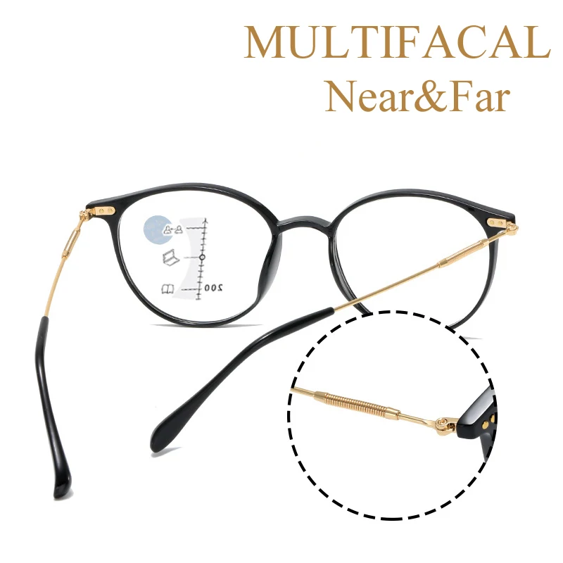 Ultralight Progressive new Reading Glasses Women Men Multifocal Eyeglasses Classic Blue Light Blocking Near Far 2025 Presbyopia Glasses