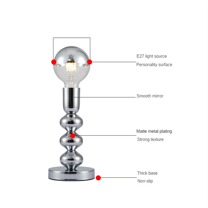Nordic LED Desk Lamp for Bedroom Bedside Bar 2025 Korean Ins Style Table Decor Vintage new Night Light Bauhaus Lamps