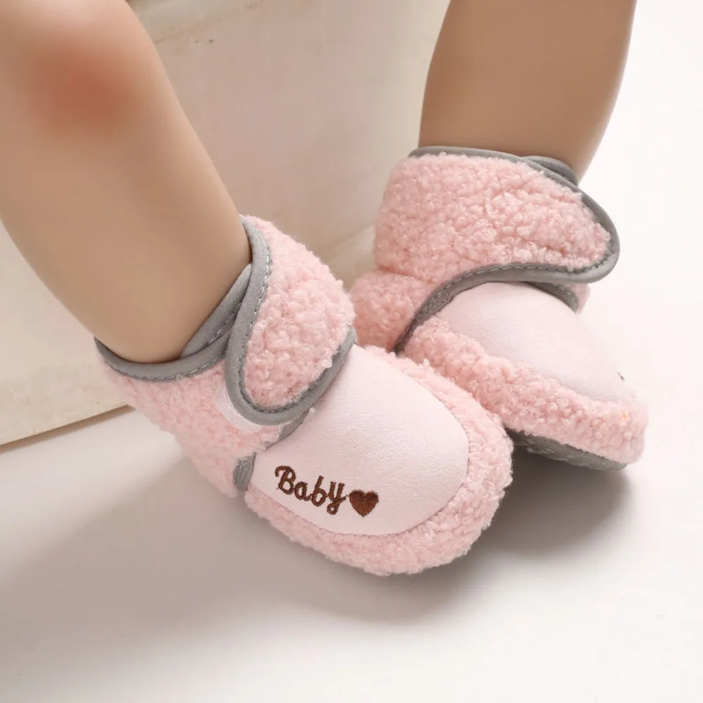 Winter Casual Infant Soft Comfortable Toddler Crib Boots Anti-Slip Socks Slipper Infant Girls Boys Newborn Baby Shoes