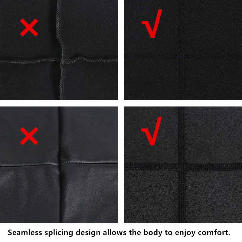 Leather Women High Waist Pants Lady Waist Trainer Body Shaper ddmysmile Elastic Leggings Wide-Waisted Shapewear Pocket 5Pts Leather Shorts Smile