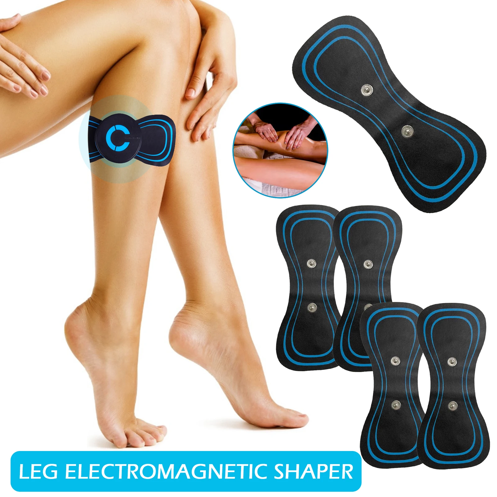 2/4PCS Electric Massager 2025 Pad Mini Cervical new Massage Stimulator For Men Neck Shoulder Breast Massage Pad Adjustable Massage Pad