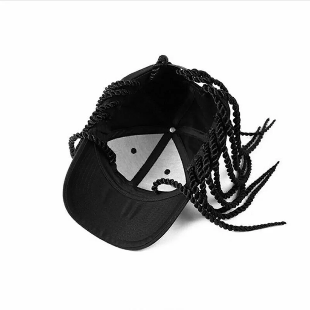 Summer Unisex Lady Men Baseball 2025 Cap Hat With Dreadlocks Wig Hip Hop Punk Hair Motorcycle new Universal Personal Shape