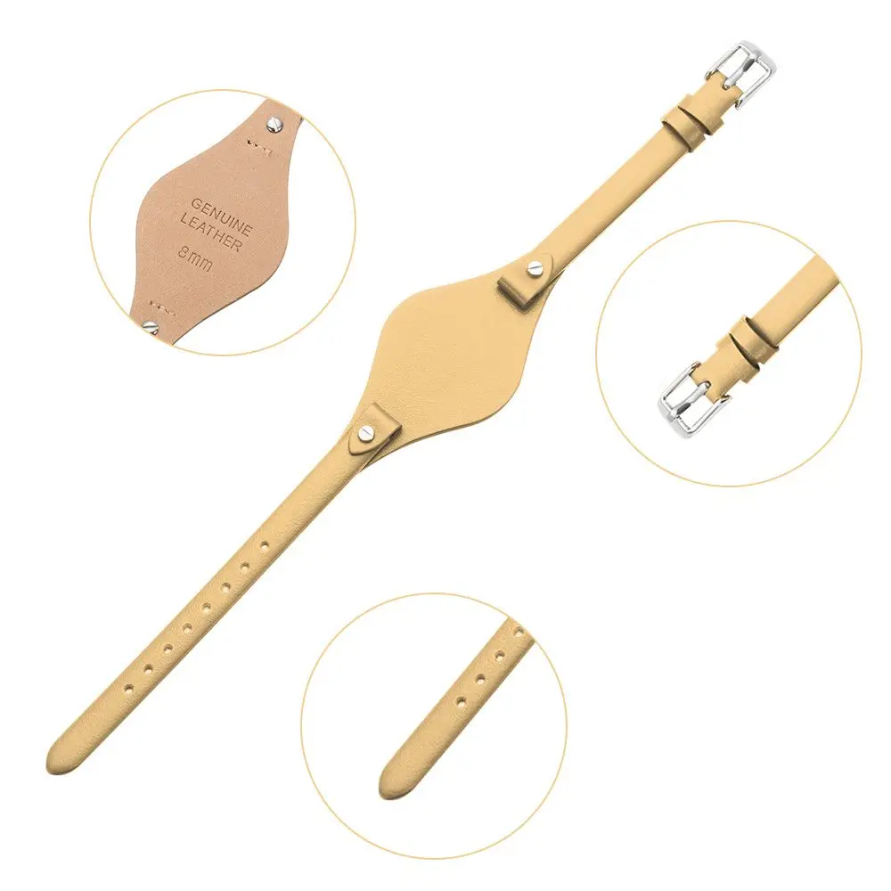 Luxury 8mm Genuine Leather Watch Strap Women Watchband for Fossil ES3077 2830 3262 3060 4176 4119 4026 4340 Loop Bracelet