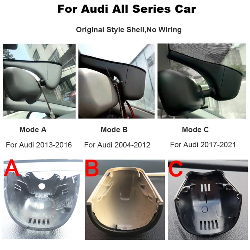4K Car Dash Cam For Audi A3 A4 A6 A7 A8 Q3 Q5 Q7 R8 2004-2020 Car Camera Video Recorder Dashcam WIFI Car Dvr Recording Devices