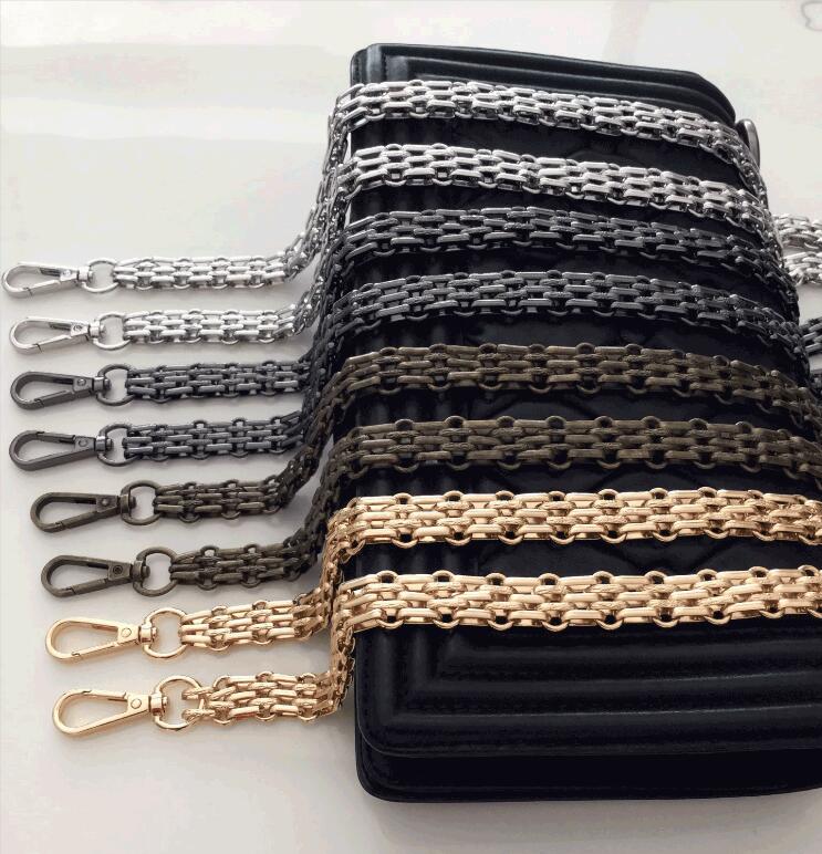 40cm-160CM Metal Chain Replacement Shoulder Bag Strap for Handbag, Steel - DIY Gold, Silver, Gun Black, Bronze 16mm Purse