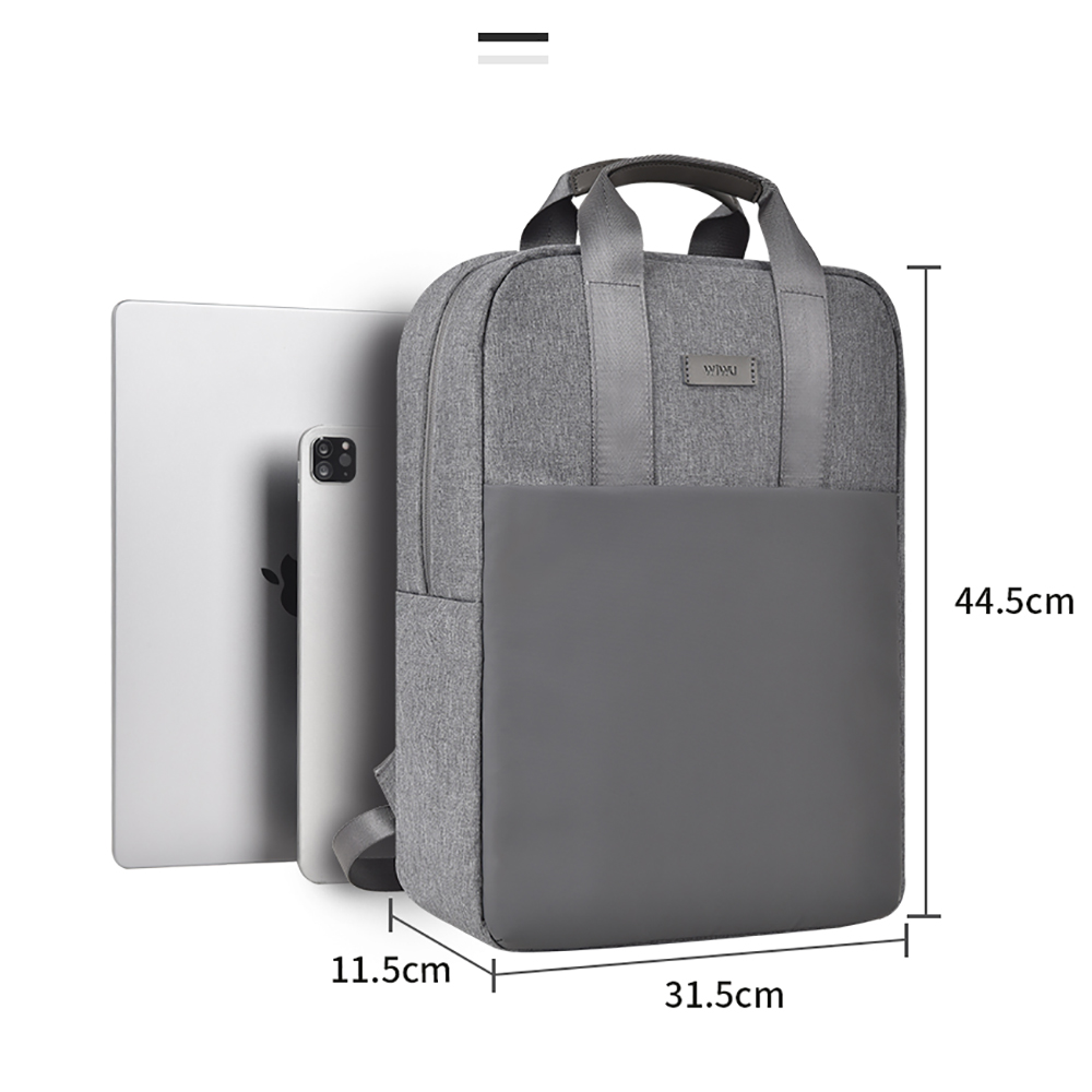 WIWU Laptop Backpack for Women Men Travelling Backpacks Large Capacity School Bag for MacBook Pro 14 Waterproof Women's Backpack