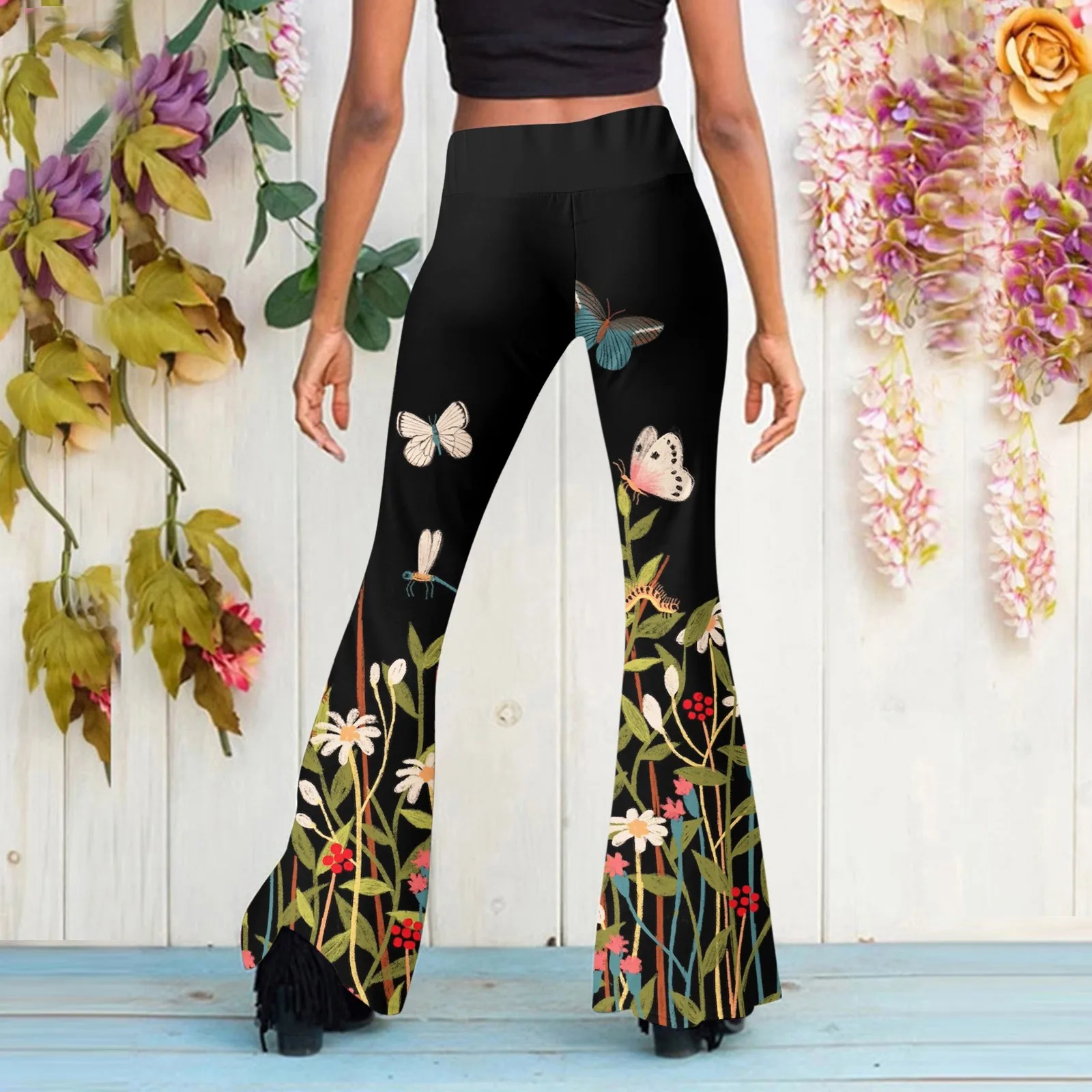 Summer Sweatpants Women Plus Size Length new Full Pants Flare Leg High Waist Trousers 2025 Wide Leg Pants For Women Pantalones De Mujer