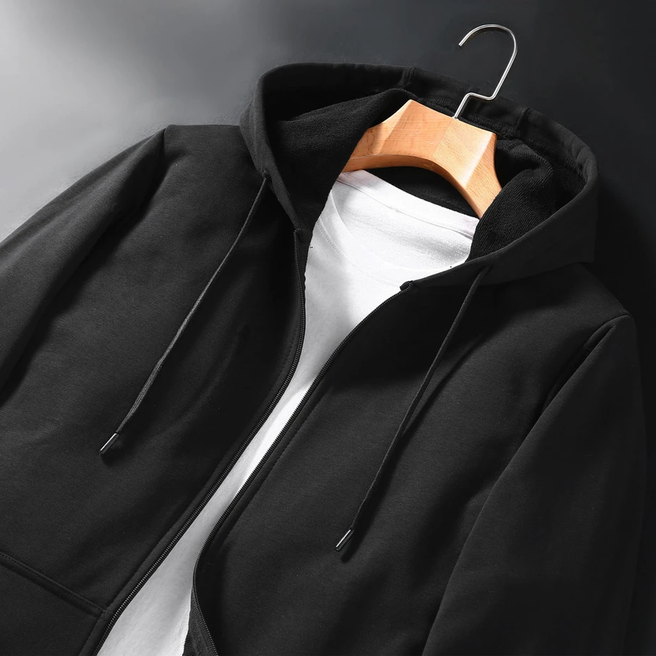 Zip Up Hoodies Men new Big Size Hoodie 10XL Spring Autumn Black Hoodies Jackets Male Plus Size Zip Sweatshirt Plus 2025 Size 10XL