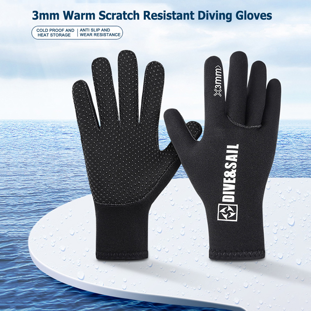 3MM 5MM new Neoprene Diving Gloves Keep Warm for Snorkeling 2025 Paddling Water Sport Keep Warm Spearfish Underwater Gloves