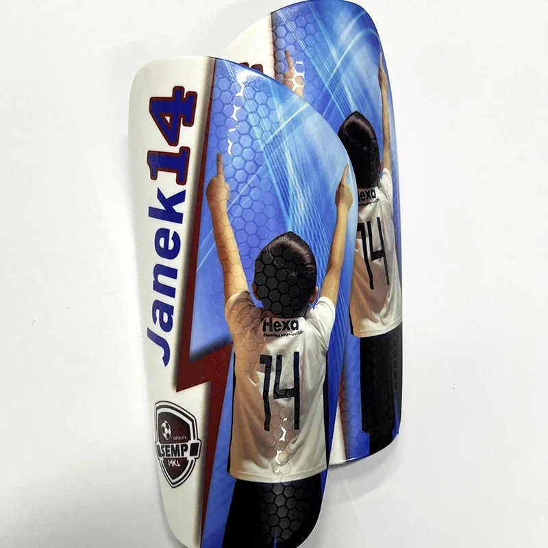 Customized Personalized Shin Guard Honeycomb Texture Soccer Shin Pad Leg Support Football Shinguard Adult Teens Kids Gift 240322