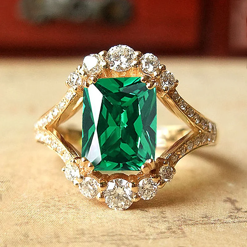 CAOSHI Gorgeous Temperament Ring Women Anniversary Party Jewelry with Bright Zirconia Noble Lady Engagement Ceremony Accessories