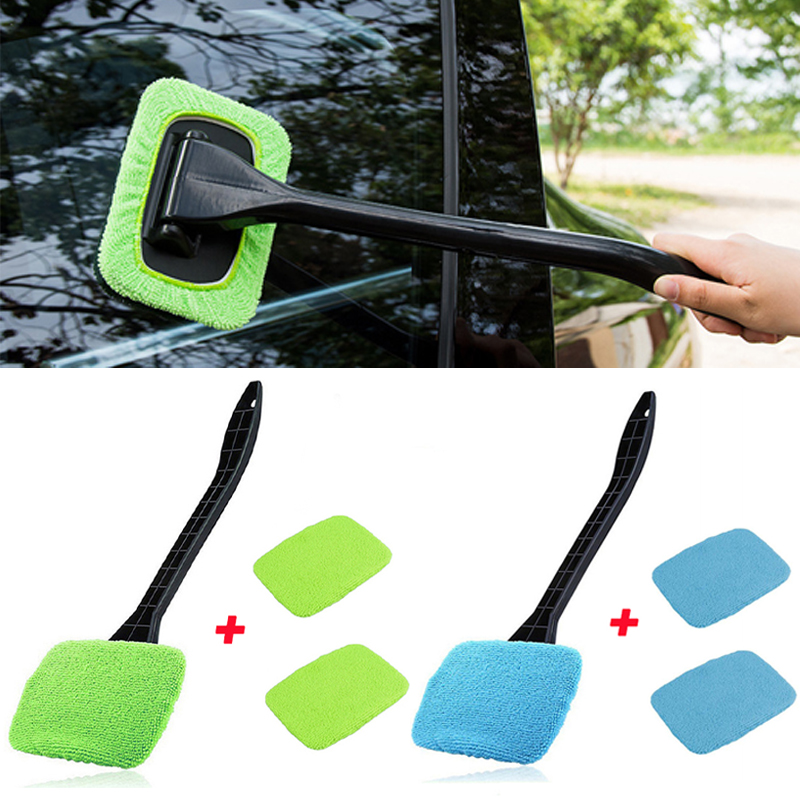 Auto Cleaning Wash Tool with Long Handle Car Window Cleaner 2025 Washing new Kit Windshield Wiper Microfiber Wiper Cleaner Cleaning Brush