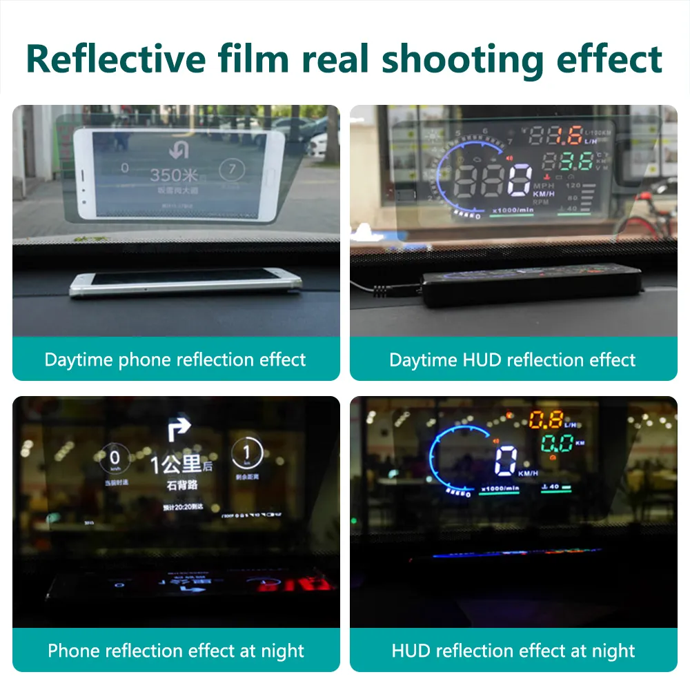 Car 2025 HUD Reflective Film Head Up Display Protective Reflective new Screen Overspeed Display Sticker
