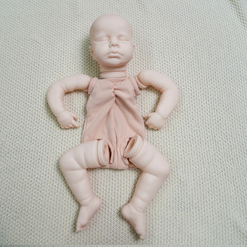 ADFO Reborn Kit Reborn Baby Vinyl Kit 20 Inches Loulou Unpainted Unfinished new Doll 2025 Parts DIY Blank Reborn Vinyl Doll Kit