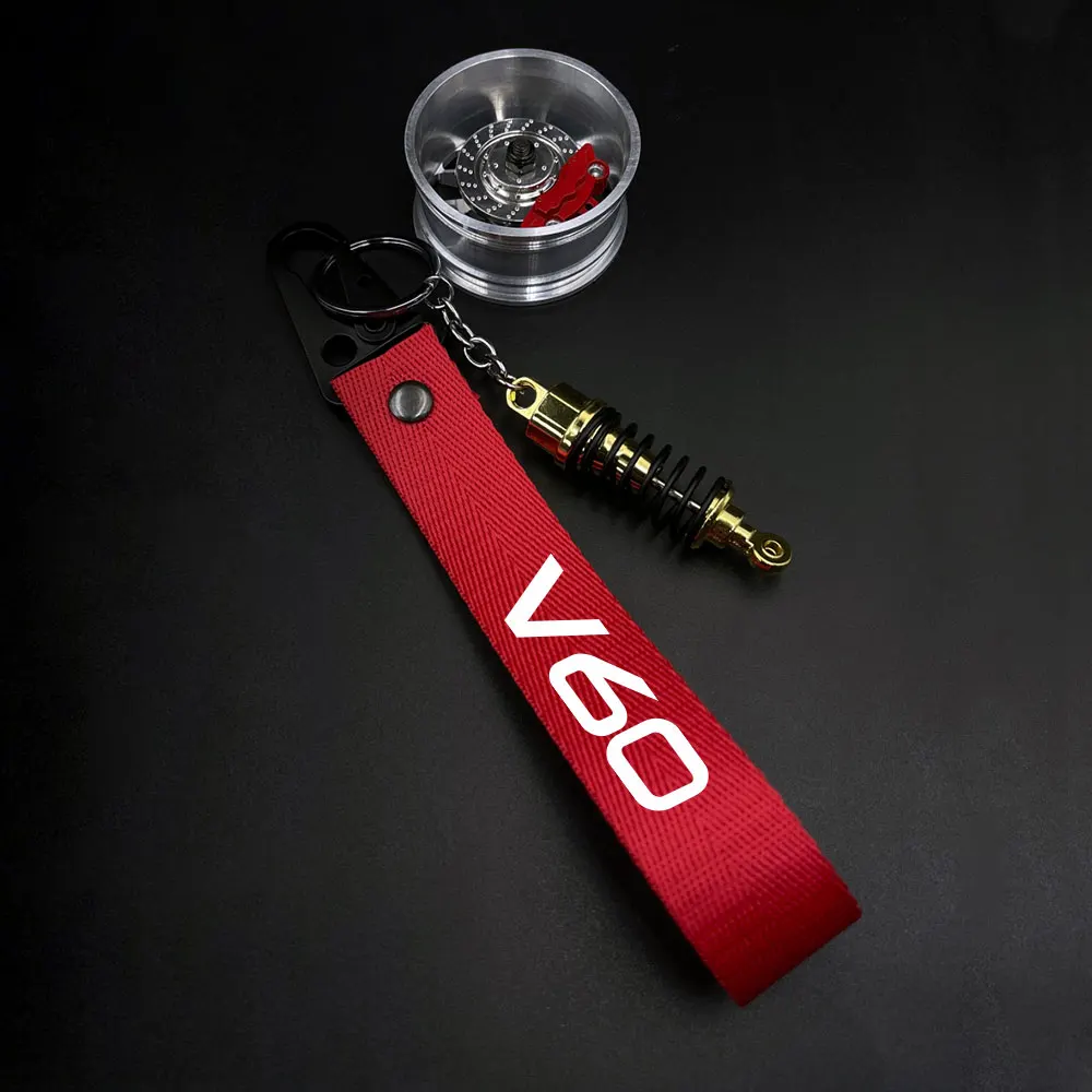 Solid Colors Key Chain Keyring Car Accessories For Volvo XC90 XC60 C30 T6 S60 C70 XC40 V40 XC70 V70 V60 V50 S80 S40 AWD V90 S90