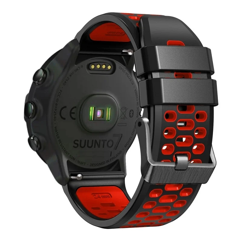 24mm Silicone Watch Strap For Suunto 7 9 Spartan Sport Belt Wristbands Suunto 9 baro Smart Watchband Replacement Bracelet Correa